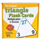 WCA - Cartes éclair triangulaires The Original, multiplications et divisions, 60/paquet (CRE4552)-Idées d’utilisation : Enseigne les familles de facteurs, montrant la relation entre les multiplications et les divisions