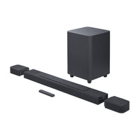 JBL - Bar 1000 Barre de son 7.1.4 canaux avec haut-parleurs ambiophoniques détachables - Noir-Plongez dans un son surround 3D de qualité cinéma avec Dolby Atmos, DTS:X et MultiBeam