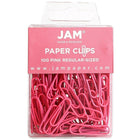 JAM Paper – Ensemble de fournitures de bureau, trombones et pince-notes, rose (218334pi)-Rose