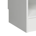 Prepac - Meuble de rangement étroit pour vestibule - blanc - ensemble de 4-Chaque grand compartiment (excluant la tablette) : 13 po (l.) x 56,5 po (H.) x 14,75 po (P.)