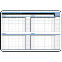 Planificateur mural de 120 jours non datés effaçable sur panneau rigide Day-Timer - 24 po x 36 po - bilingue-24 po x 36 po