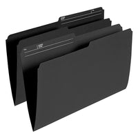 Staples Chemises de classement de couleur, format lettre, 8 1/2 po x 11 po, noir, paquet de 100-Créez des codes couleur pour un accès facile à vos dossiers