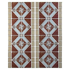 CTG Brands – Carreaux muraux autocollants à bordure motif diamant, 9,8 po x 12,4 po, beige/brun, paq./6-Carreaux de qualité supérieure: les carreaux de bordure de dosseret à peler et coller sont faits de plastique PVC de haute qualité, durable et écologique, résistant à l'eau et à la moisissure qui ne jaunit jamais avec le temps