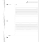 TopsMD – Cahier de notes FocusNotes, 11 x 9 po, blanc, 100 pages, bilingue-Blanc