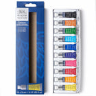 Winsor & Newton - ensemble d’aquarelles cotman - 10 x 5mI-Contient de la teinte jaune citron, de la teinte orange cadmium, de la teinte profonde rouge cadmium, de la rose permanente, du violet dioxazine, de l’outremer, de la teinte bleu céruléen, de la lumière verte de Hooker, de la sienne brûlée, de la lampe noire