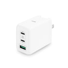 LOGiiX - Chargeur mural Power Plus 65W XL - Blanc-Le double chargeur USB PD et USB-A alimente jusqu'à 3 appareils simultanément