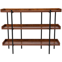 Flash Furniture – Étagère de rangement de 18 po, série Hercules, rustique (JN2542B3)-Style rustique