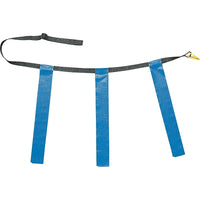 Champion Sports 25" - 31" Ensemble de football triple drapeau pour jeunes, bleu-Profitez d'une partie de flag-football amusante et sans tacle avec la ceinture Champion Sports Youth Triple Flag Football