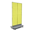 Azar Displays – Panneau perforé sur pied, 32 x 60 po, jaune (700732-YEL)-En panneau perforé