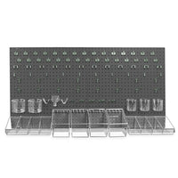Azar Displays – Trousse d’organisation de panneaux perforéx, 24 x 48 (po), noire (900988-BLK)  -Trousse d'organisation en plastique