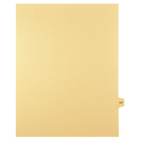Markmaker - 25 tabs/PQT,5 PQT/Boite, Intercalaires imprimes Legal, Chamois, 1/15th coupe| format lettre, sans trous, Numero 147-Intercalaires imprimes Legal