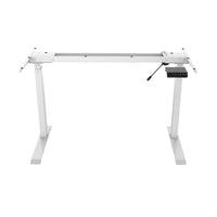Bureau assis-debout électrique de 23,5 L po de TygerClaw - Blanc-Conception pré-assemblée, montage facile en moins de 5 minutes