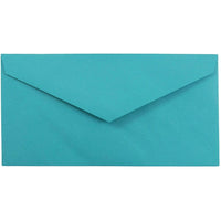 JAM Paper Enveloppes format livret papier recyclé de couleur vive, ferm. gommée, 3 7/8 x 7 1/2 po, bleu de mer, paq./100-Bleu de mer