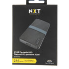 NXT - Disque dur SSD X200 de 256 Go mSATA portatif USB3.1 (TYPE-C/TYPE-A)-Vitesse de lecture : Jusqu'à 450 Mo/s, Vitesse d'ecriture : Jusqu'à 420 Mo/s