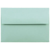 JAM Paper - Enveloppes à rabat droit format livret avec fermeture gommée, 4 3/8 x 5 3/4 po, bleu turquoise, 100/paquet-Bleu turquoise