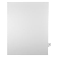 Markmaker - Intercalaires imprimes Legal, Blanc, 1/15th coupe, format lettre, sans trous, 25 tabs/PQT, 5 PQT/Boite, Numero 58-Intercalaires imprimes Legal