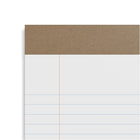 TRU RED - Bloc-notes à réglure étroite, 5 x 8 po, blanc, 50 feuilles/bloc, paquet de 12-Papier blanc