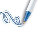 BIC - Stylos à bille Clic Stic à pointe rétractable - 1,0 mm - bleu - Paquet de 12-Rétractable
