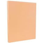 JAM Paper Papier cartonné bristol, fini vélin, 8 1/2 x 11 po, pêche, paquet de 100-Dimensions : 8 1/2 x 11 po