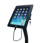 Futech IPS002FB Support pour iPad au sol, 10 "L x 47" H X5 "D, Noir-Serrure sécurisée avec clés