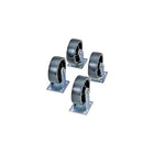 JoboxMD – Ensemble de roulettes de 6 po, 2 pivotantes et 2 fixes pour les coffres JoboxMD (1-321990)-Roulettes robustes pour une mobilité accrue