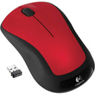 Souris sans fil Logitech M310, Rouge Brillant-Avec une longévité des piles de 18 mois, vous n'aurez plus à vous soucier de changer fréquemment les piles.