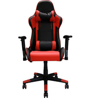 Nicer Furniture - chaise de jeu de style course - rouge-Le design de style course fonctionne comme chaise de jeu et chaise de bureau.  