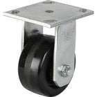 Algood - Roulettes Robustes Emaxx À Cheville, Fixe, 4po (101,6 Mm), Phénolique, 800 Lb (363 Kg), paquet de 3-Dia. des trous de boulon 3/8po (9,52 mm)