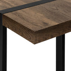 Monarch Specialties - 2851 Table D'Appoint - 48 po L/Faux Bois Brun/Metal Noir-10