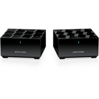 NETGEAR - Système Mesh WiFi 6 Dual band Nighthawk AX1800 - Paquet de 2-Le système Mesh WiFi 6 pour toute la maison offre une couverture pouvant atteindre 250 mètres carrés