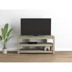 Safdie & Co Meuble TV avec 2 étagères Open Concept - Taupe foncé-Le meuble TV accueillera la plupart des téléviseurs à écran large