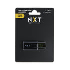 NXT Technologies - C600 Cle USB 3.2 256 GB-Cle USB retractable style "Click" en plastique noir et transparent
