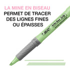 Surligneurs pastel Brite Liner Grip de BIC – Pointe biseautée – Couleurs variées – Paquet de 12-NE SE DESSÈCHE PAS : Ces surligneurs peuvent rester décapsulés pendant 8 heures sans sécher, ce qui vous permet de surligner sans interruption