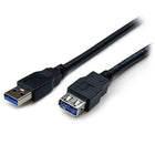 StarTech ® Câble de rallonge USB 3.0 ultra haute vitesse A vers A, mâle/femelle, noir, 1 m-Rallonge un câble USB 3.0 d’un mètre, avec un débit de transfert pouvant atteindre 5 Gbit/s assurant une connectivité idéale même à de plus grandes distances