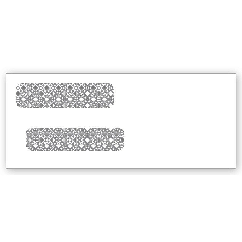 Enveloppes à Double Fenêtre 24 Lb Gommées - Pour Confidentialité, Jet D'encre/laser, Neuves