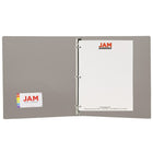 JAM PaperMD – Cartable à 3 anneaux Designders, 1 po, gris fumée, 4/paquet-5