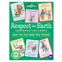 eeBoo Respectez les cartes de conversation de la Terre / Comment vous pouvez aider votre planète-Bénéfices du produit : Aide les enfants à cultiver un comportement aimable, les responsabilités et le respect des autres et de la planète sur laquelle nous vivons