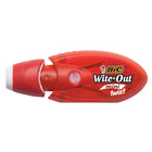 BIC - Ruban correcteur Wite-Out Micro - couleurs variées - Paquet de 2-Pointe flexible pour une application et un contrôle lisses