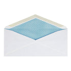 Staples - Enveloppes de sécurité nº 10 avec rabats gommés, 4 1/8 po x 9 1/2 po, 24 lb, blanc, paquet de 500-Papier blanc résistant de 24 lb qui dissimule facilement le contenu