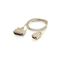 C2G – Câble inverseur de connecteur mâle DB-25 à connecteur femelle DB-9, 1,8 m/6 pi-Utilisez-le comme câble d’imprimante série; DB-25 (PC) à DB-9 (AT)