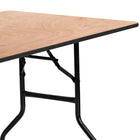 Flash Furniture – Table pliante rectangulaire de 60 pouces avec dessus à revêtement au fini transparent (YTWTFT30X60TBL)-Table pliante de 5 pieds