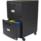 Storex - Tiroir-classeur double verrouillable, noir (61309B01C)-Léger, lavable, durable et joli, il ne prendra ni les égratignures ni les bosses.