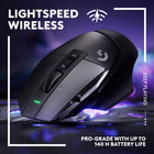 Logitech G502 X LIGHTSPEED Souris Gaming Sans Fil - Noir-Sans fil Lightspeed : Souris sans fil avec connectivité de qualité pro, protocole mis à jour pour un taux de réponse 68 pour cent plus rapide que la génération d'avant et fiabilité améliorée