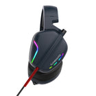 Havit USB 7.1 Surround Sound, Passive Noise Reduction,with RGB Colour & Microphone - Navy Blue-Cordon USB