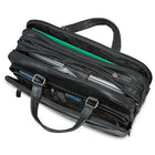 Mancini - Mallette pour portatif de 15,6 po avec pochette anti-RFID, deux compartiments, 16,25 x 5,25 x 12 po, noir-Pochette munie de la technologie RFID la plus récente