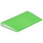 JAM Paper - Carnet de cartes professionnelles capacité de 72 cartes - 4 po x 7 1/4 po - vert-Quantité : vendu à l'unité