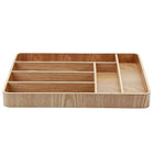 Cathay Importers Plateau a coutellerie rectangulaire bentwood, 2" H x 16" L x 12" P-L’organisateur de tiroir couverts avec coins arrondis
