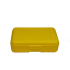 Romanoff Products Boîte à crayons 8 1/2" x 5 1/2" x 2 1/2", jaune-Contient beaucoup de crayons, stylos, marqueurs et plus