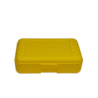 Romanoff Products Boîte à crayons 8 1/2" x 5 1/2" x 2 1/2", jaune-Contient beaucoup de crayons, stylos, marqueurs et plus