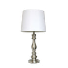 Elegant Designs – Ensemble de lampes incandescentes, acier brossé (LC1015-BST)-Lampes de table : Haut. : 27 po, diamètre des abat-jours : 13 po